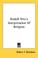 Cover of: Rudolf Otto's Interpretation Of Religion