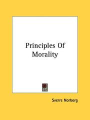 Cover of: Principles Of Morality