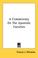 Cover of: A Commentary On The Apostolic Faculties