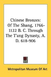 Cover of: Chinese Bronzes