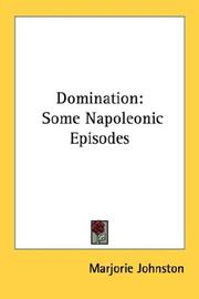 Cover of: Domination: Some Napoleonic Episodes