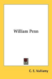 Cover of: William Penn by C. E. Vulliamy