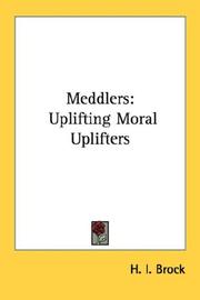 Cover of: Meddlers: Uplifting Moral Uplifters