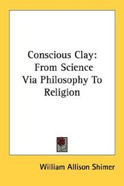 Cover of: Conscious Clay | William Allison Shimer