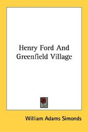 Cover of: Henry Ford And Greenfield Village
