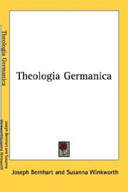 Cover of: Theologia Germanica