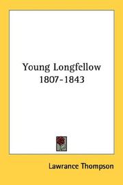 Cover of: Young Longfellow 1807-1843