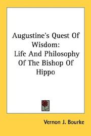 Cover of: Augustine's Quest Of Wisdom by Vernon J. Bourke