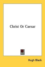 Cover of: Christ Or Caesar