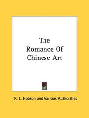 Cover of: The Romance Of Chinese Art