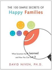 Cover of: 100 Simple Secrets of Happy Families by David Niven