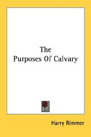 Cover of: The Purposes Of Calvary