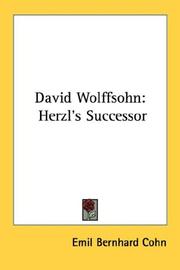 Cover of: David Wolffsohn | Emil Bernhard Cohn