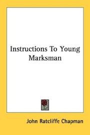 Cover of: Instructions To Young Marksman