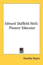 Cover of: Edward Duffield Neill: Pioneer Educator