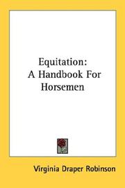 Cover of: Equitation: A Handbook For Horsemen