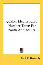 Cover of: Quaker Meditations: Number Three For Youth And Adults