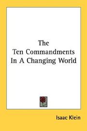 Cover of: The Ten Commandments In A Changing World