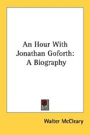 Cover of: An Hour With Jonathan Goforth | Walter McCleary