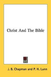Cover of: Christ And The Bible