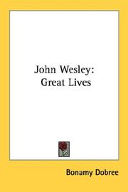 Cover of: John Wesley by Bonamy Dobree