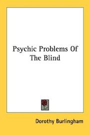 Cover of: Psychic Problems Of The Blind