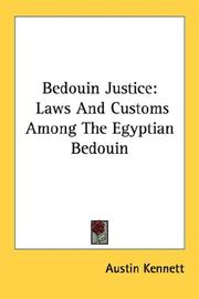 Cover of: Bedouin Justice: Laws And Customs Among The Egyptian Bedouin