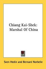 Cover of: Chiang Kai-Shek by Sven Hedin