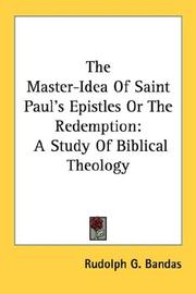 Cover of: The Master-Idea Of Saint Paul
