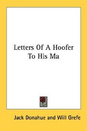 Cover of: Letters Of A Hoofer To His Ma