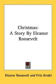 Cover of: Christmas by Eleanor Roosevelt