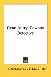 Cover of: Gene Autry, Cowboy Detective