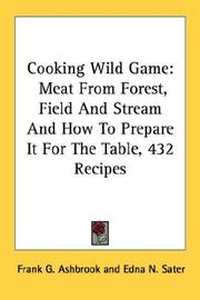 Cover of: Cooking Wild Game by Frank G. Ashbrook, Edna N. Sater