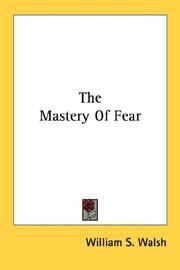 Cover of: The Mastery Of Fear