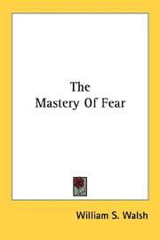Cover of The Mastery Of Fear