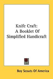 Cover of: Knife Craft: A Booklet Of Simplified Handicraft