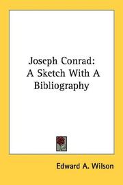 Book cover: Joseph Conrad | Edward A. Wilson