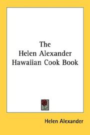 The Helen Alexander Hawaiian Cook Book by Helen Alexander