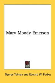 Cover of: Mary Moody Emerson