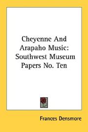 Cheyenne and Arapaho music by Frances Densmore