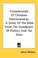 Cover of: Fundamentals Of Christian Statesmanship