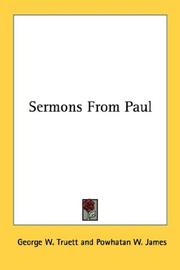 Cover of: Sermons From Paul