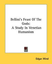 Cover of: Bellini's Feast Of The Gods: A Study In Venetian Humanism