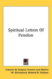 Cover of: Spiritual Letters Of Fenelon