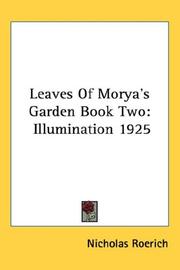 Cover of: Leaves Of Morya's Garden Book Two: Illumination 1925