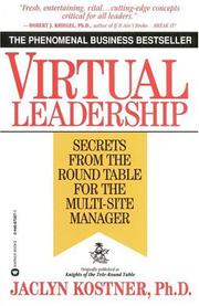 Cover of: Virtual leadership by Jaclyn Kostner