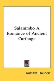 Cover of: Salammbo A Romance of Ancient Carthage by Gustave Flaubert