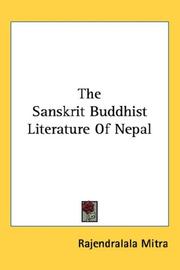 Cover of: The Sanskrit Buddhist Literature Of Nepal