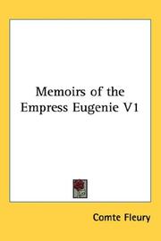 Cover of: Memoirs of the Empress Eugenie V1