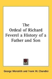 Cover of: The Ordeal of Richard Feverel a History of a Father and Son